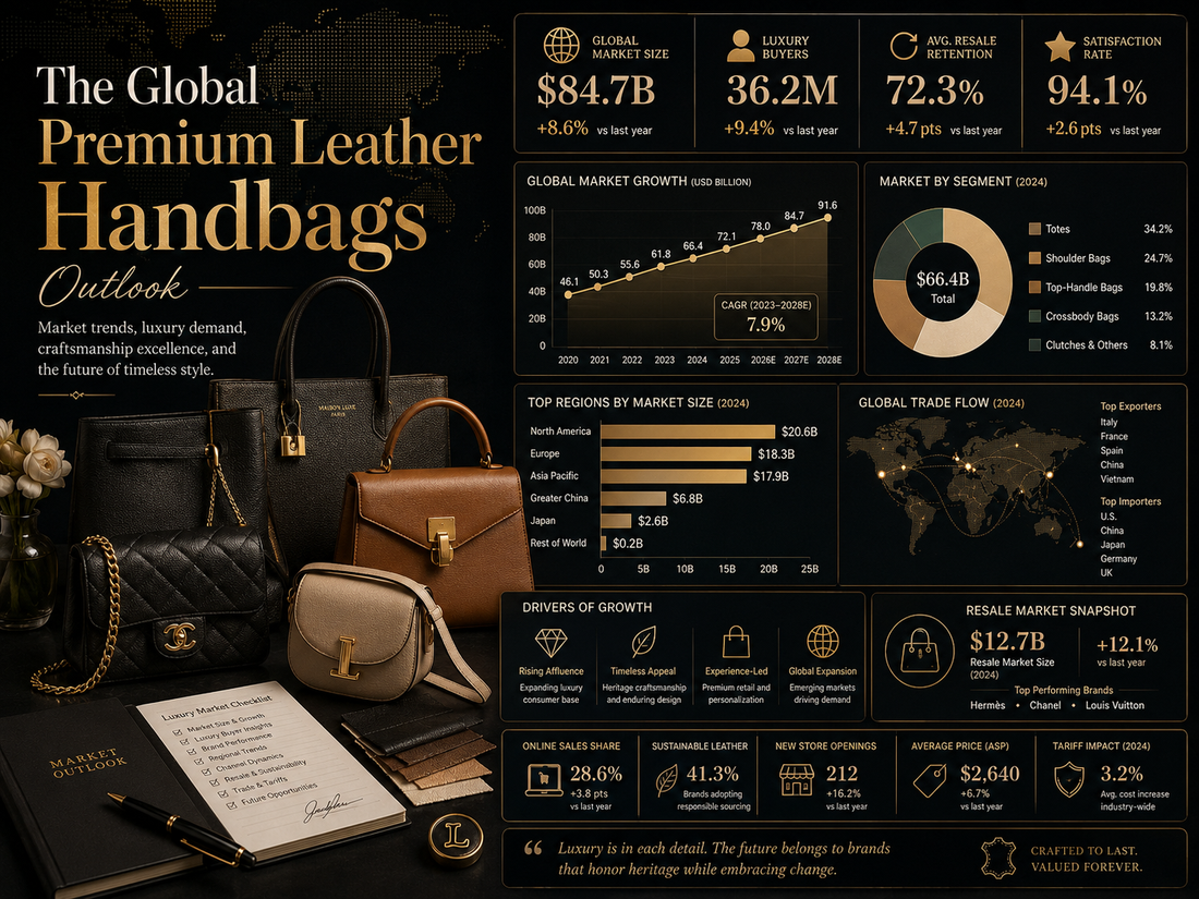 The Global Premium Leather Handbags Outlook