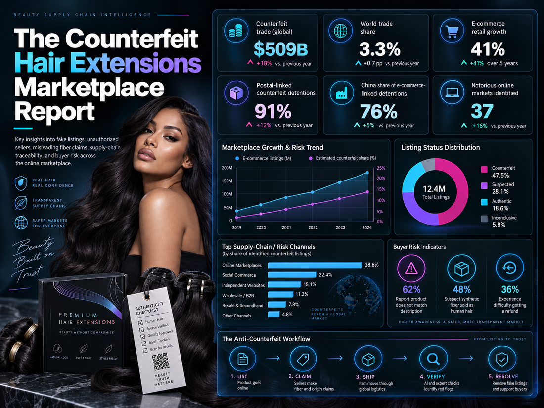 The Counterfeit Hair Extensions Marketplace Report