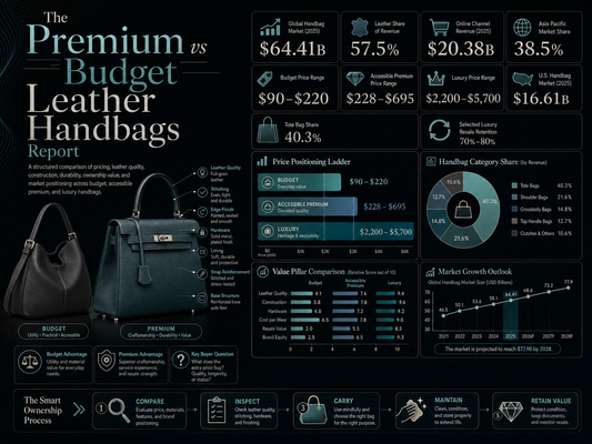 The Premium vs Budget Leather Handbags Report
