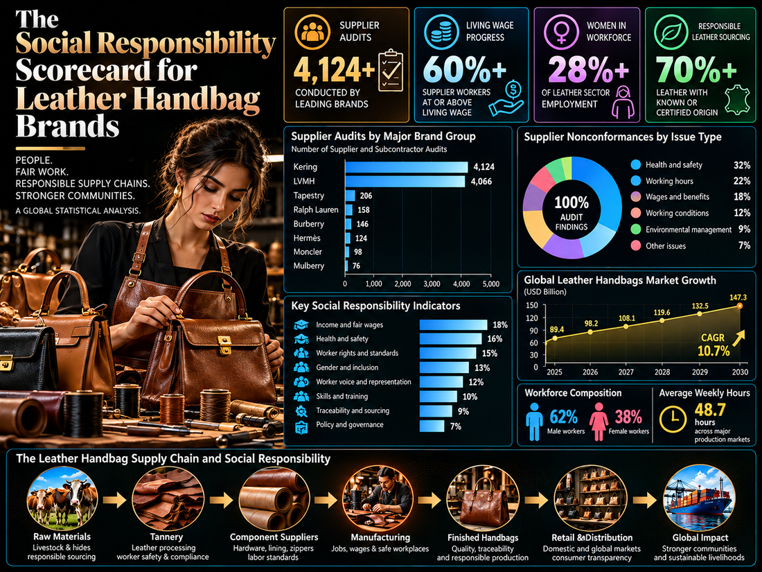 The Social Responsibility Scorecard for Leather Handbag Brands