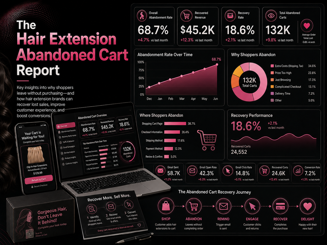 The Hair Extension Abandoned Cart Report