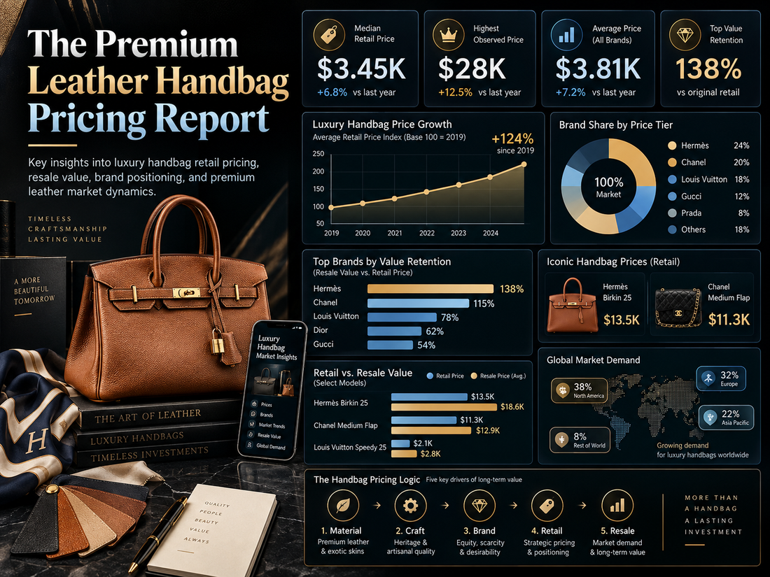 The Premium Leather Handbag Pricing Report