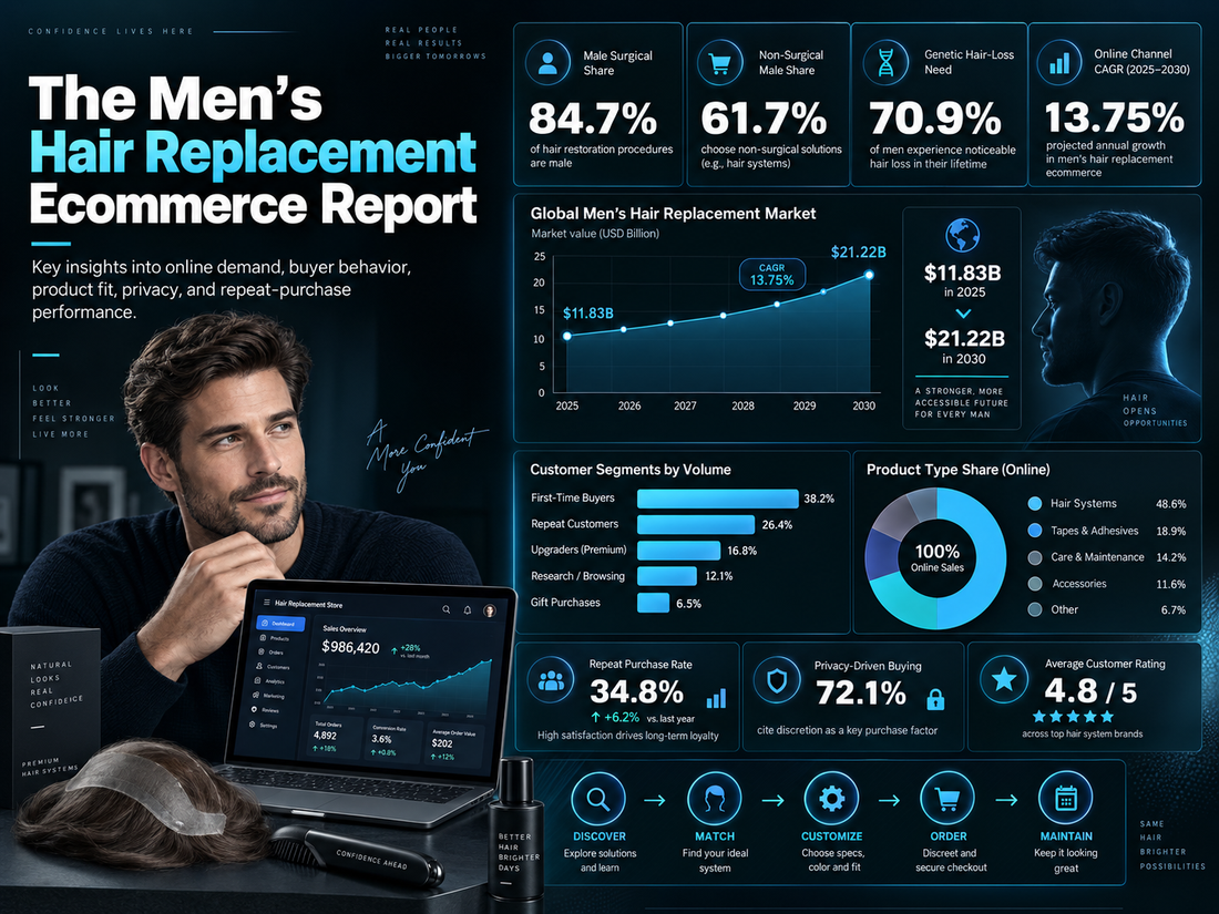 The Men’s Hair Replacement Ecommerce Report