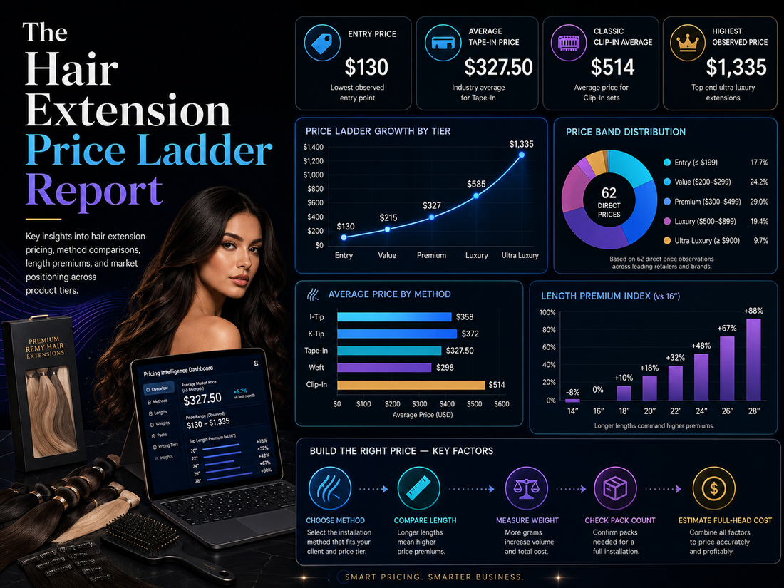 The Hair Extension Price Ladder Report