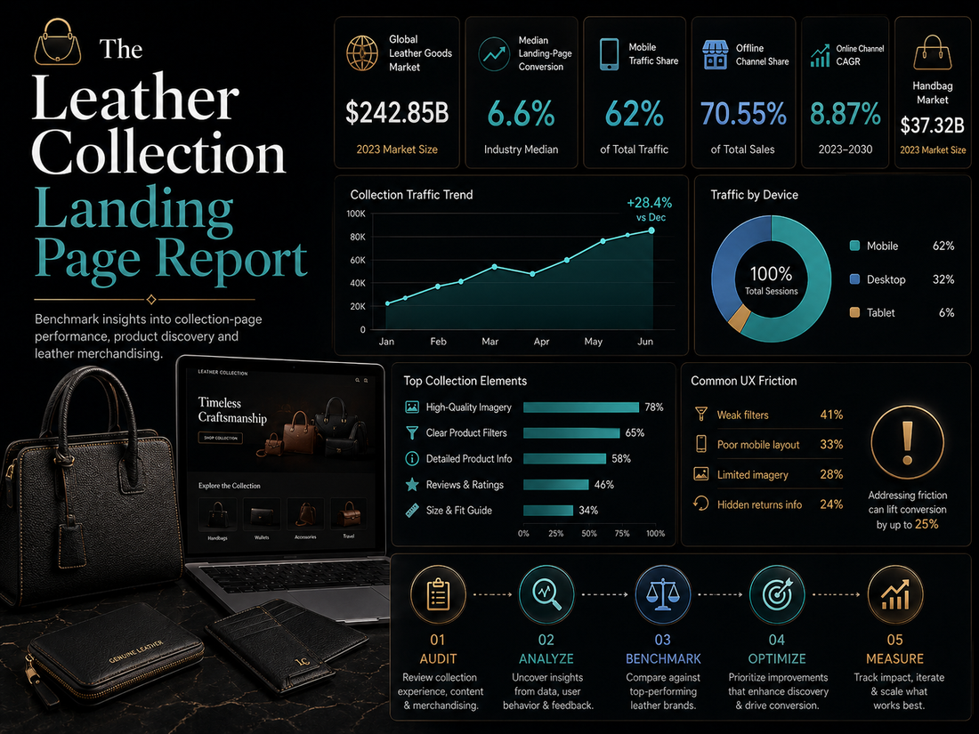 The Leather Collection Landing Page Report
