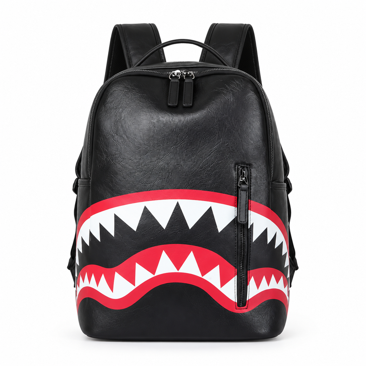 Black Shark Mouth Graphic Everyday Backpack