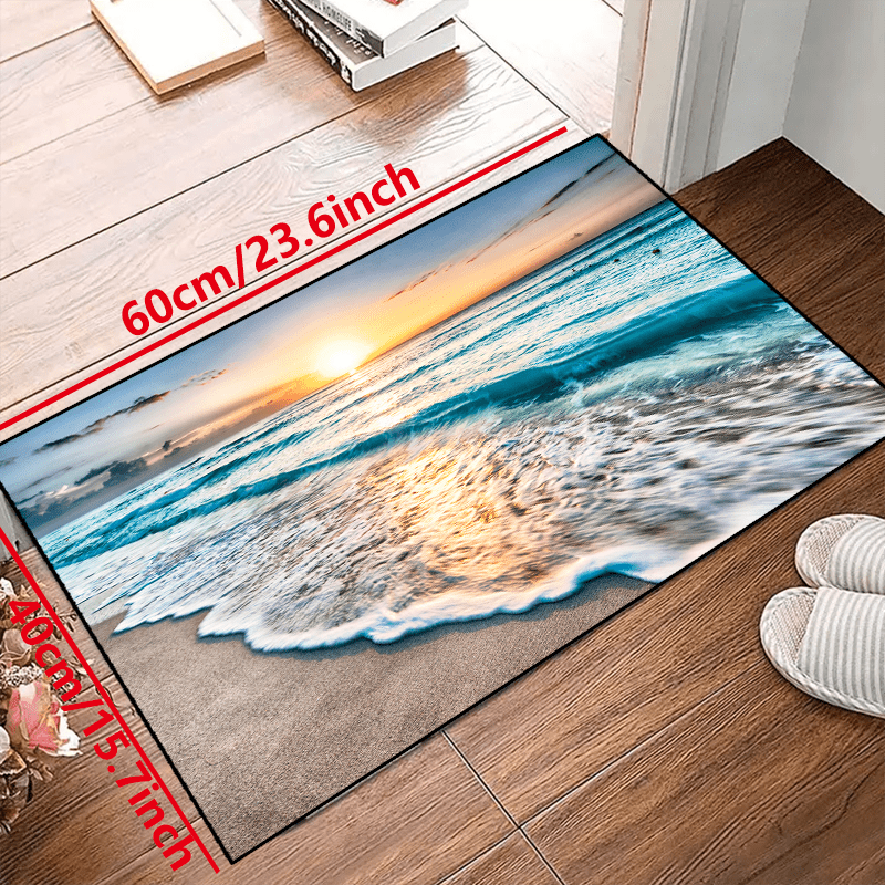 1pc of a Non-Slip Rug That Can Be Washed in a Machine, Suitable for Entryways, Living Rooms, And Bedrooms, As Well As Outdoor Patios And Garden Areas. It Serves As a Decorative Carpet for Home And Room Enhancement
