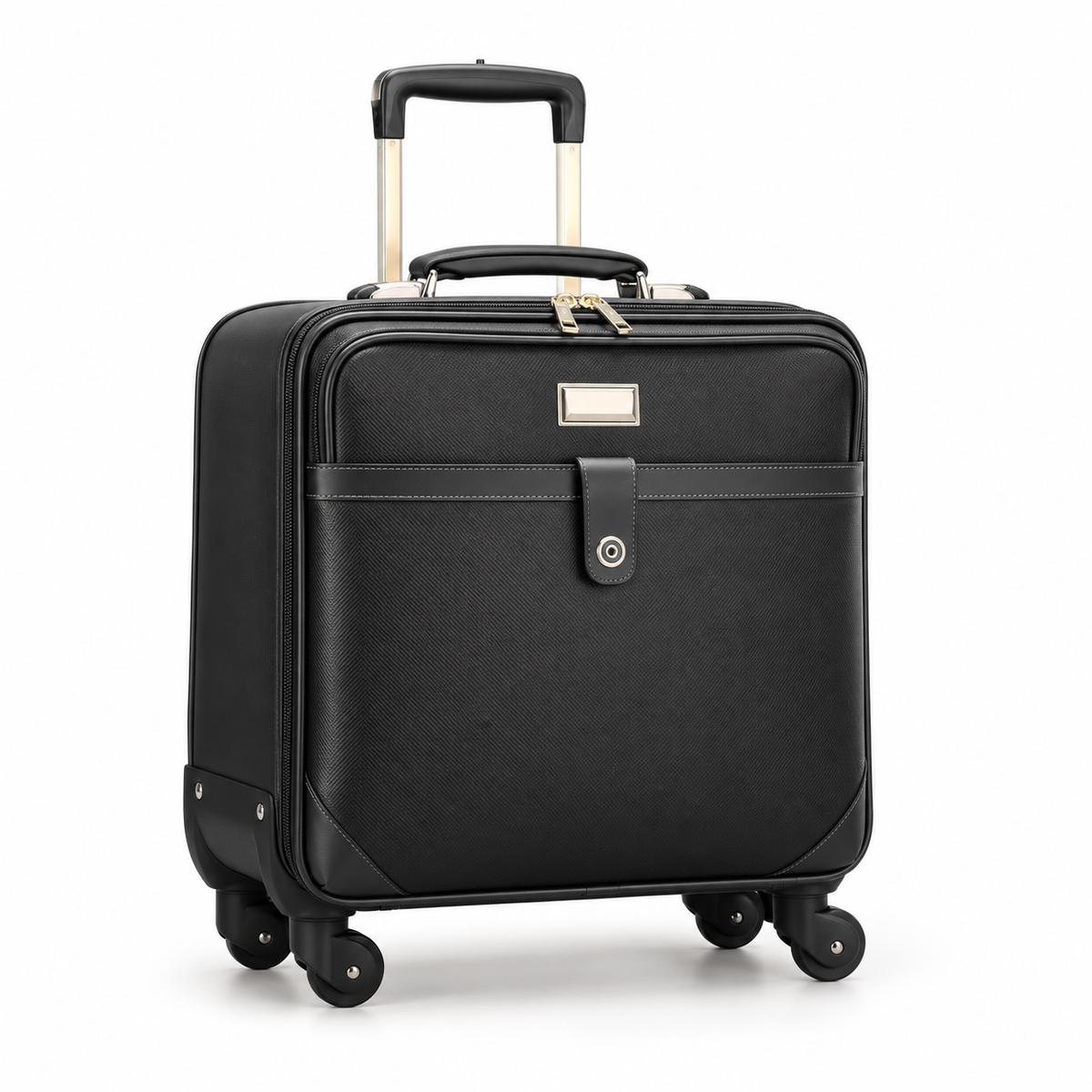 Black Business Trolley Bag With Wheels