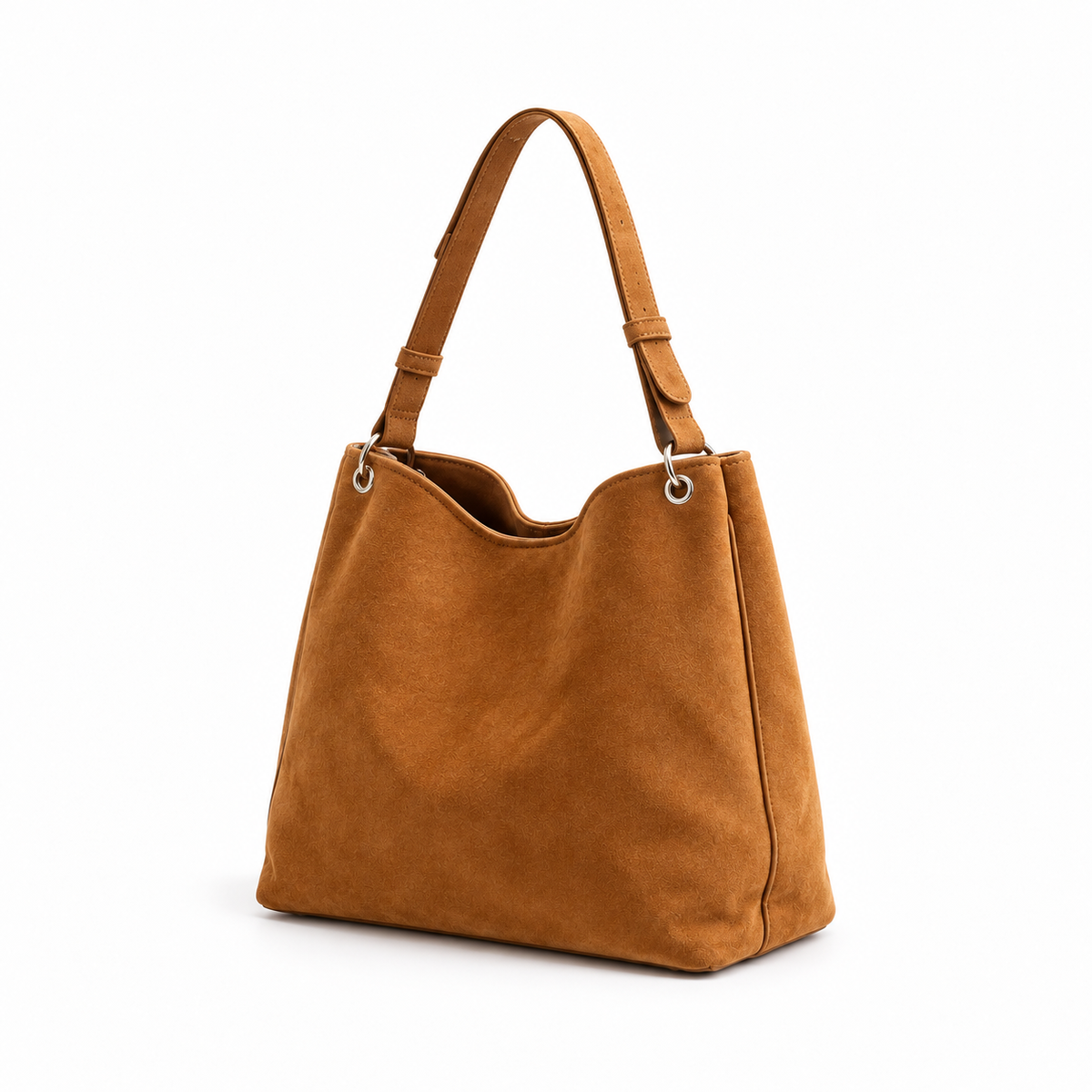 Vintage Suede Shoulder Tote Handbag Bag