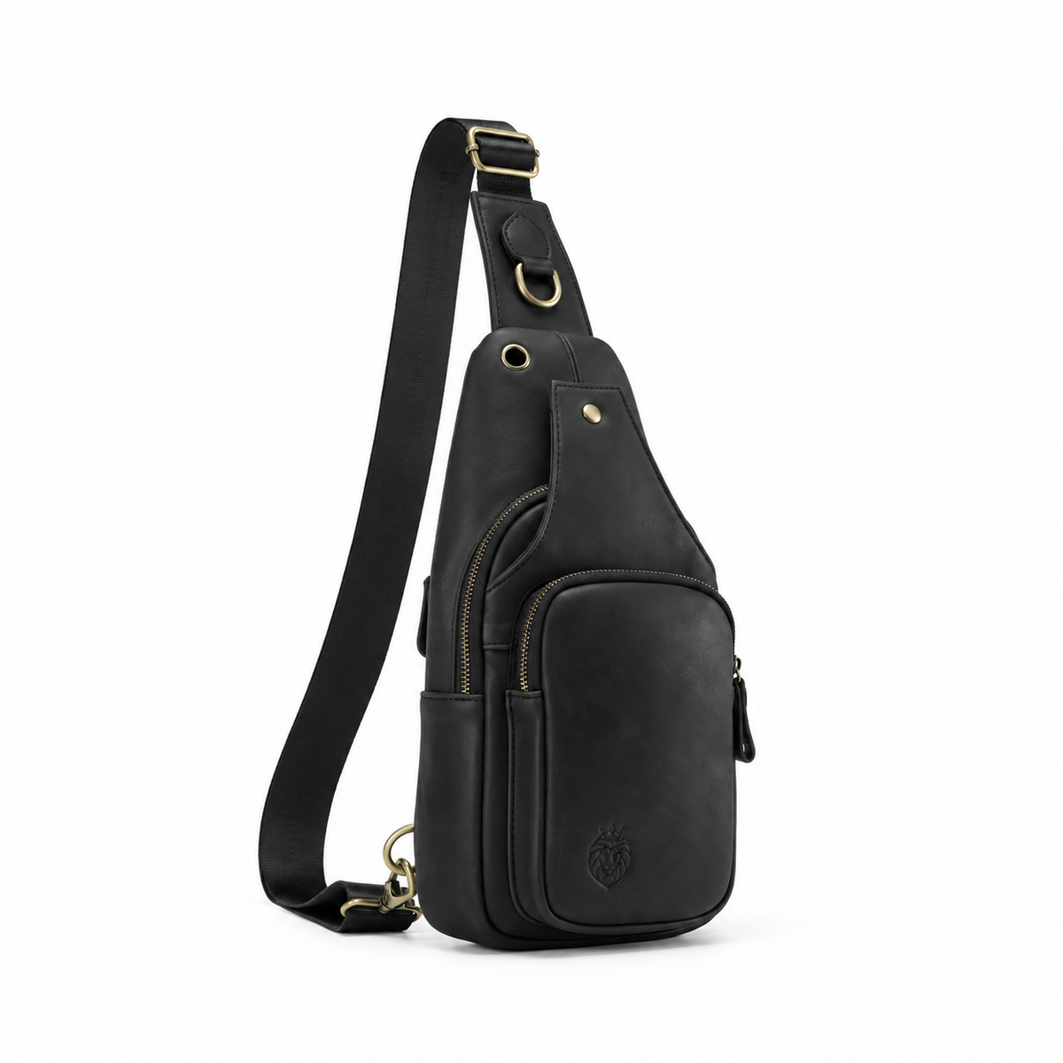 Vintage Black Adjustable Crossbody Sling Bag