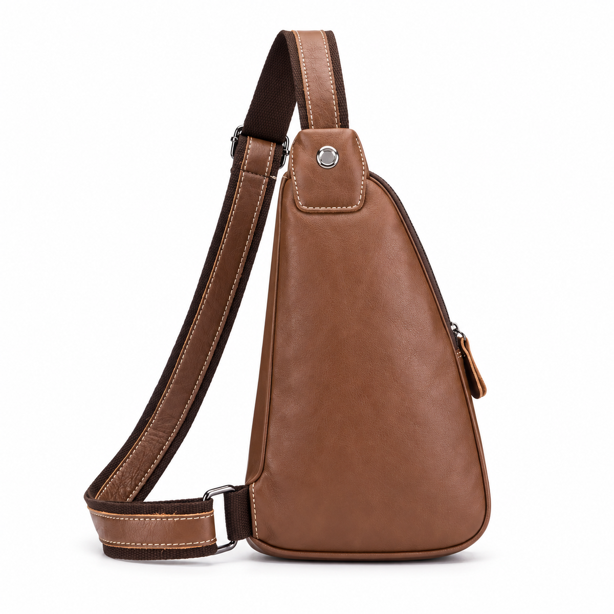 Classic Brown Crossbody Sling Chest Bag