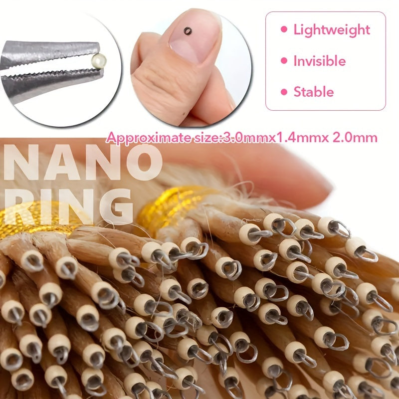 50g/50s Real Human Hair Nano Tip Hair Extensions