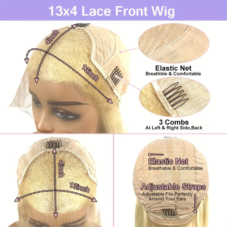 A 20-Inch, 13X4 Upgraded Nude Lace Wig Featuring a Brown Ombré Effect with Layered, Feathered Styles. This Limited Edition Remy Wig Offers a Balayage Look, Perfect for an Effortless Morning Routine And Achieving Bedhead Perf