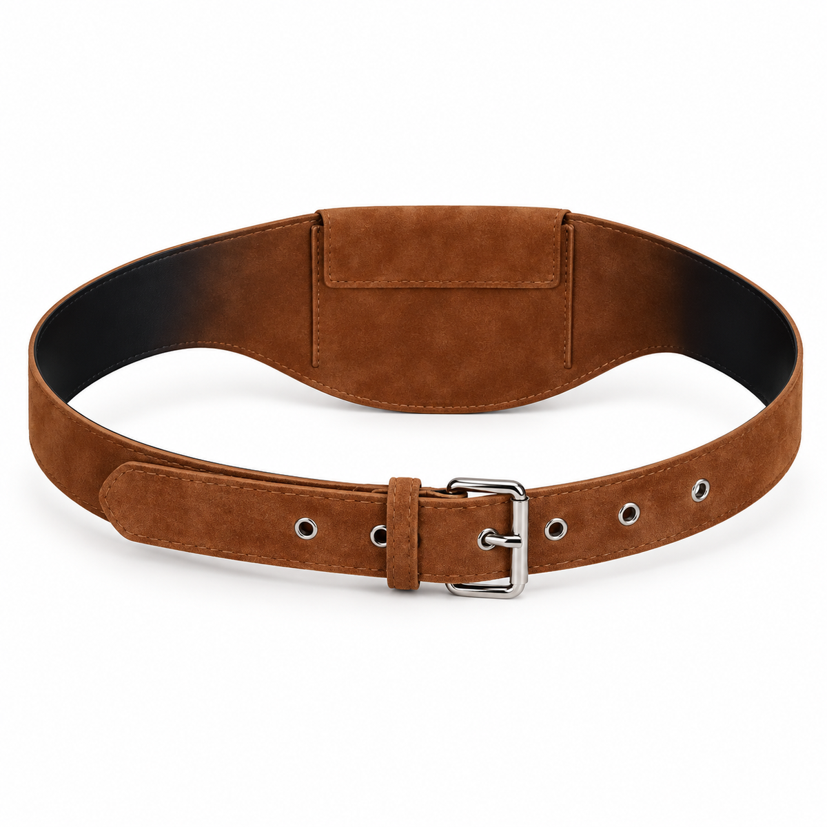 Brown Adjustable Waist Belt Pouch Bag