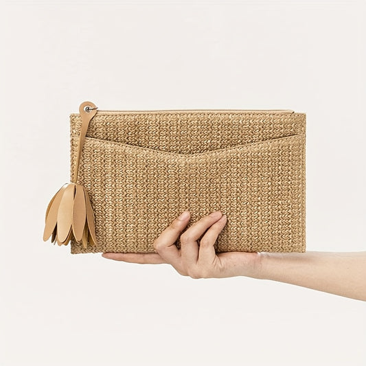 Summer Vacation Style Woven Handbag, European And American Style Small Handbag, Women's Handbag