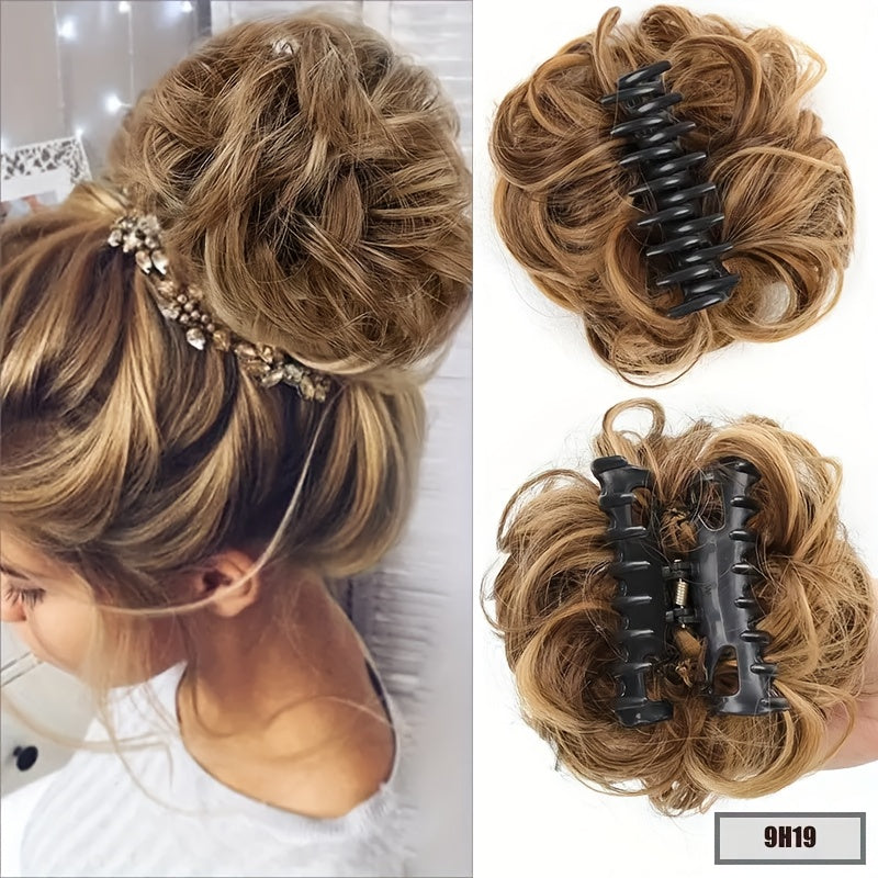 Elegant 6-Inch Synthetic Braided Hair Bun - Soft, Natural-Looking Extensions for Volumizing & Styling - Ideal for Daily Wear, Cosplay Parties & Special Occasions