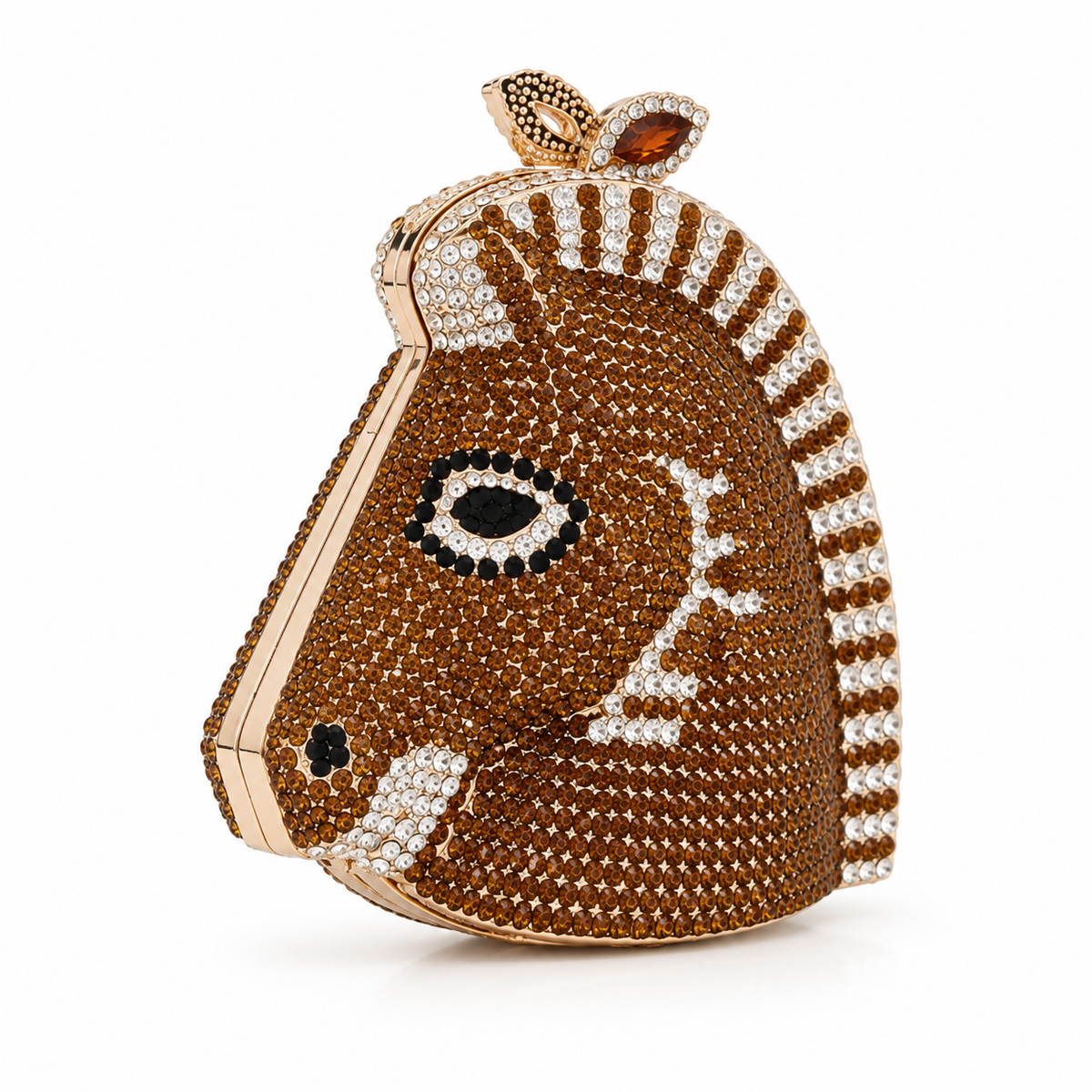 Jeweled Horse Head Luxury Evening Clutch