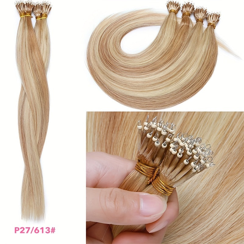 50g/50s Real Human Hair Nano Tip Hair Extensions