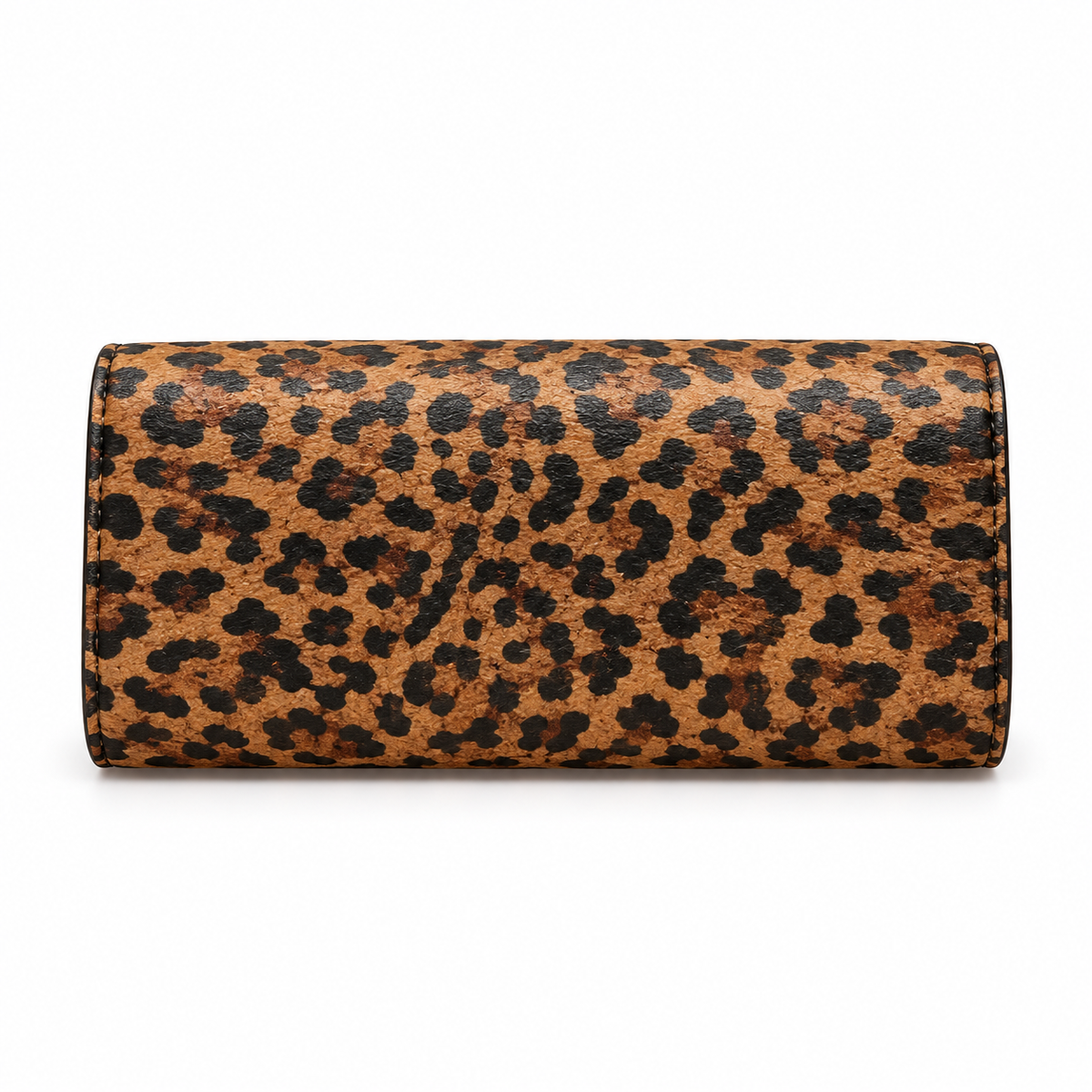 Leopard Print Clutch With Golden Handle