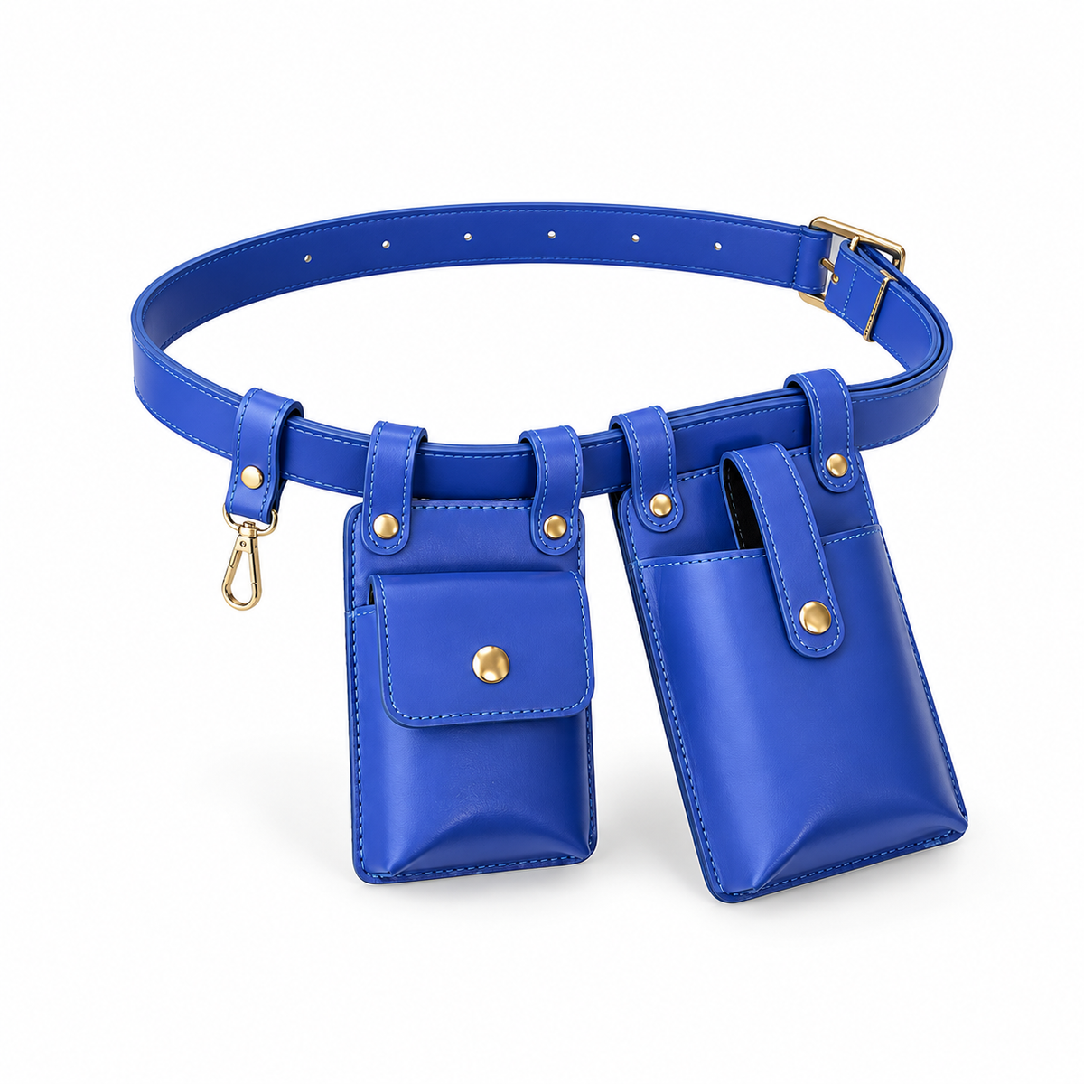 Royal Blue Dual Pouch Waist Belt