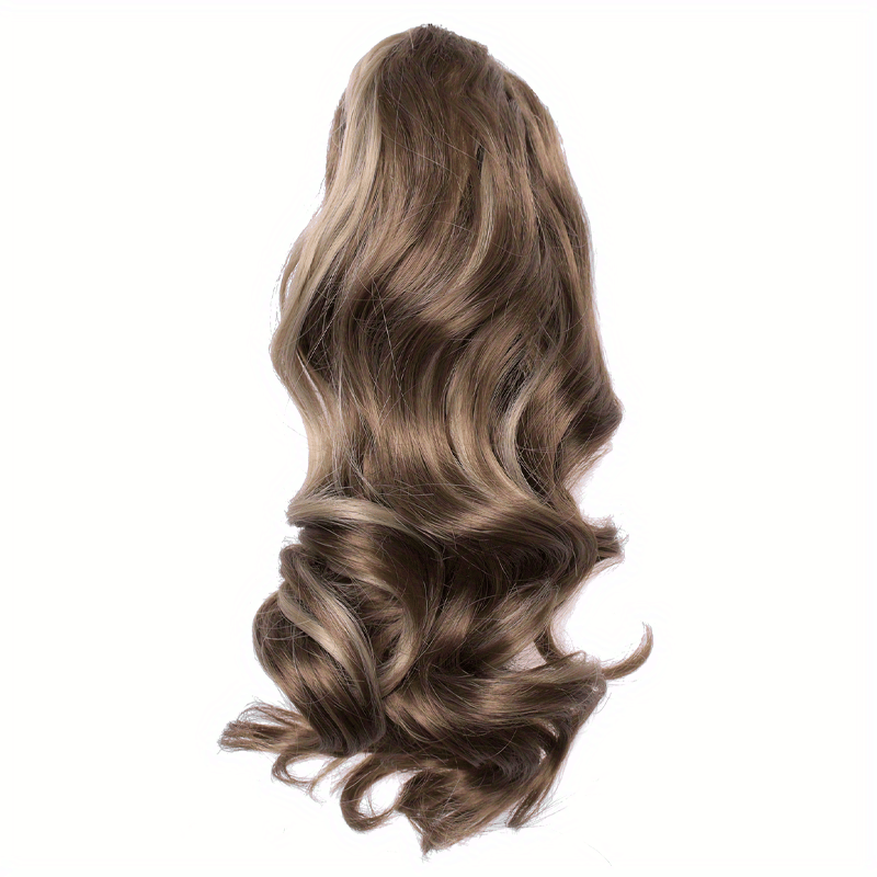 Claw Clip In Body Wave Hair Extensions Long Curly Wavy Ponytail Hair Extensions Synthetic Hair Pieces for Women Girls, Quick Hairstyle, Clip In Hair, Fashionable Wig, Loose Wave, Durable Clipins, Highquality Extensions, Wavy