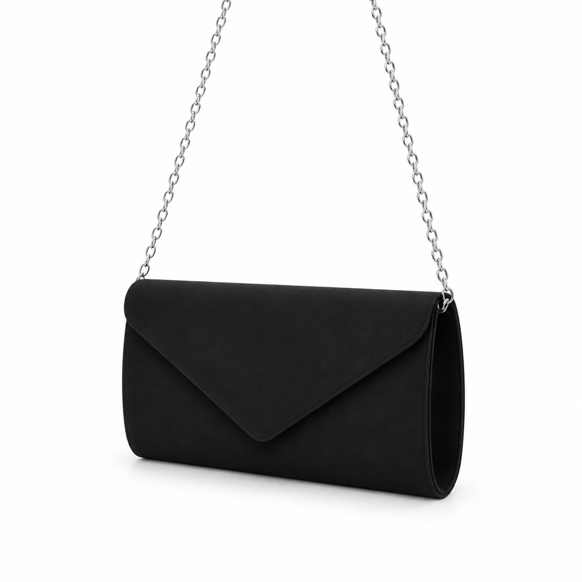 Elegant Black Envelope Clutch Bag