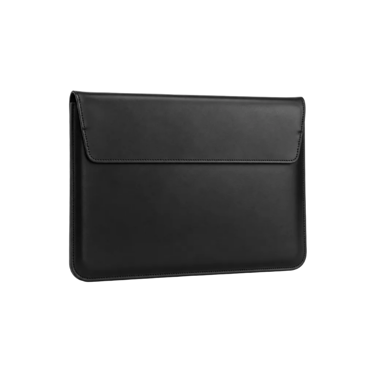 Black Leather Envelope Style Laptop Bag