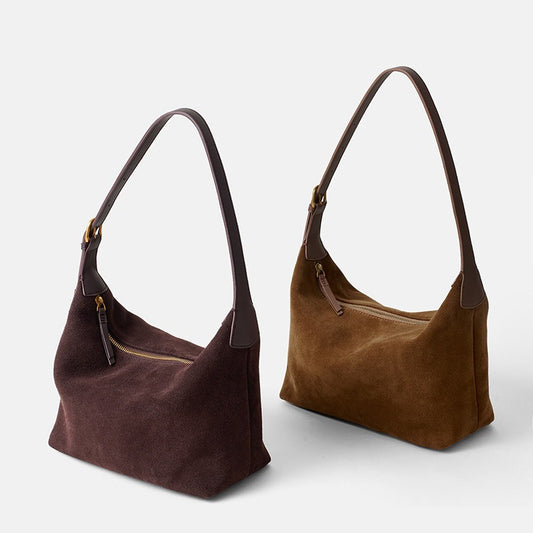 Cowhide Tote Bag for Women, Leather Large Capacity Crossbody Bag, Durable Women's Bag