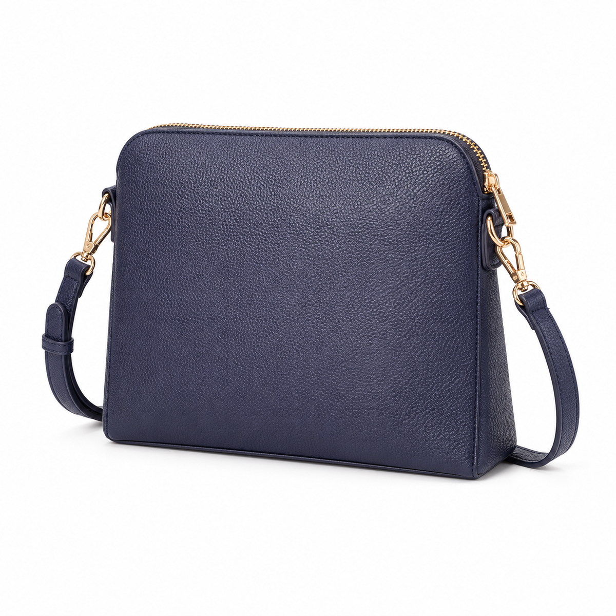 Elegant Blue Violet Textured Crossbody Bag