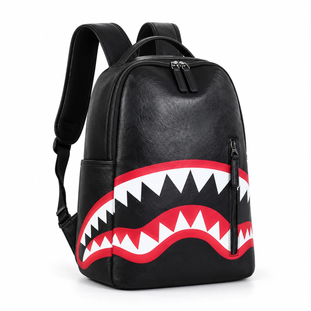 Black Shark Mouth Graphic Everyday Backpack
