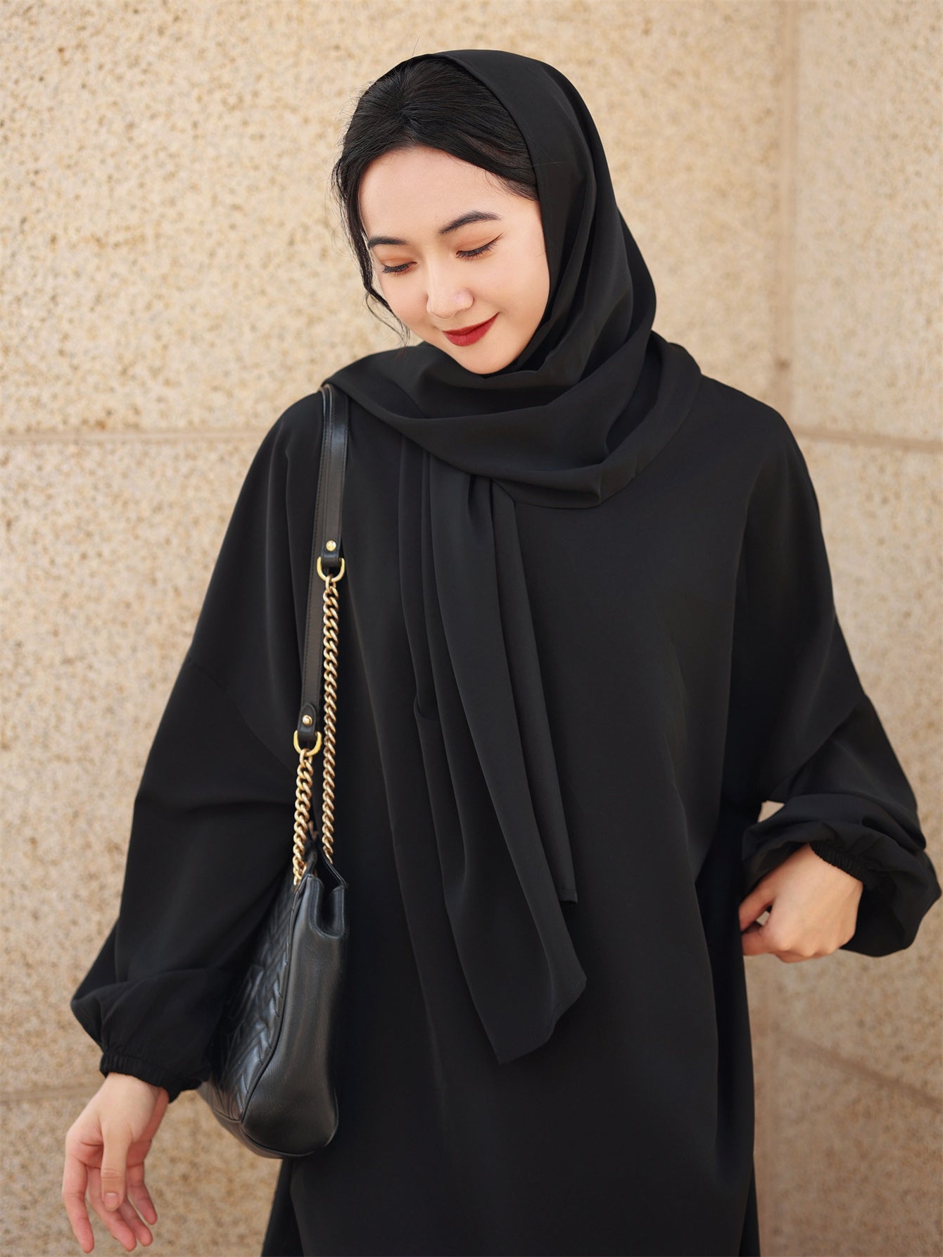 Plus Size Modest Muslim Abaya Burqa with Hijab - Long Sleeve, Hooded Maxi Robe for Women | Polyester, Non-Stretch Fabric | Perfect for Ramadan & Casual Attire
