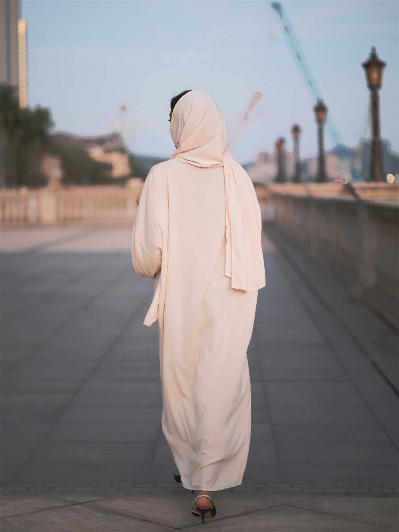 Plus Size Modest Muslim Abaya Burqa with Hijab - Long Sleeve, Hooded Maxi Robe for Women | Polyester, Non-Stretch Fabric | Perfect for Ramadan & Casual Attire