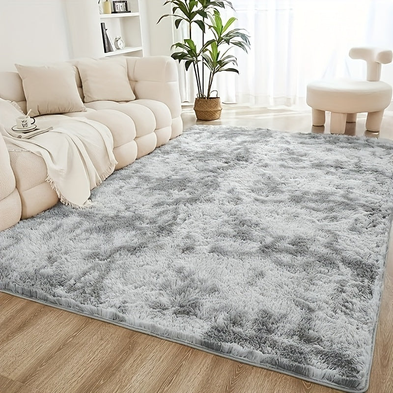 1pc Rectangular Long Plush Artificial Rug, Nordic Minimalist Style, Soft and Skin-friendly Sponge, Thickened, Sturdy, and Durable, for Sofas, Coffee Tables, Shoe Changing Areas, Bedrooms, Living Rooms, Rooms, Bedside, Sunroom
