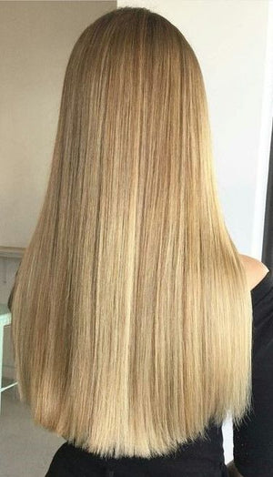 Blonde Mix Human Hair Clip on Hair Extensions