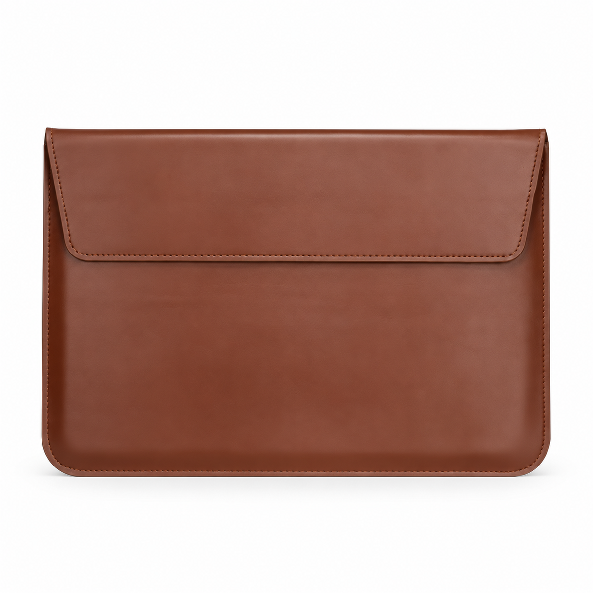 Brown Leather Envelope Style Laptop Bag