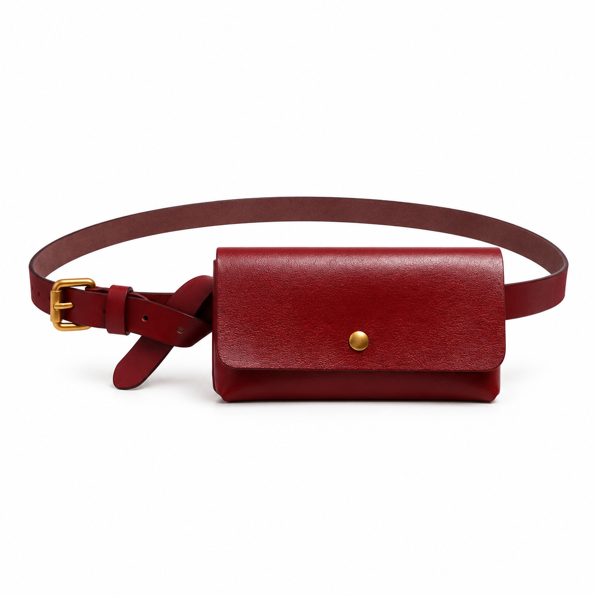 Classic Red Adjustable Waist Belt Bag