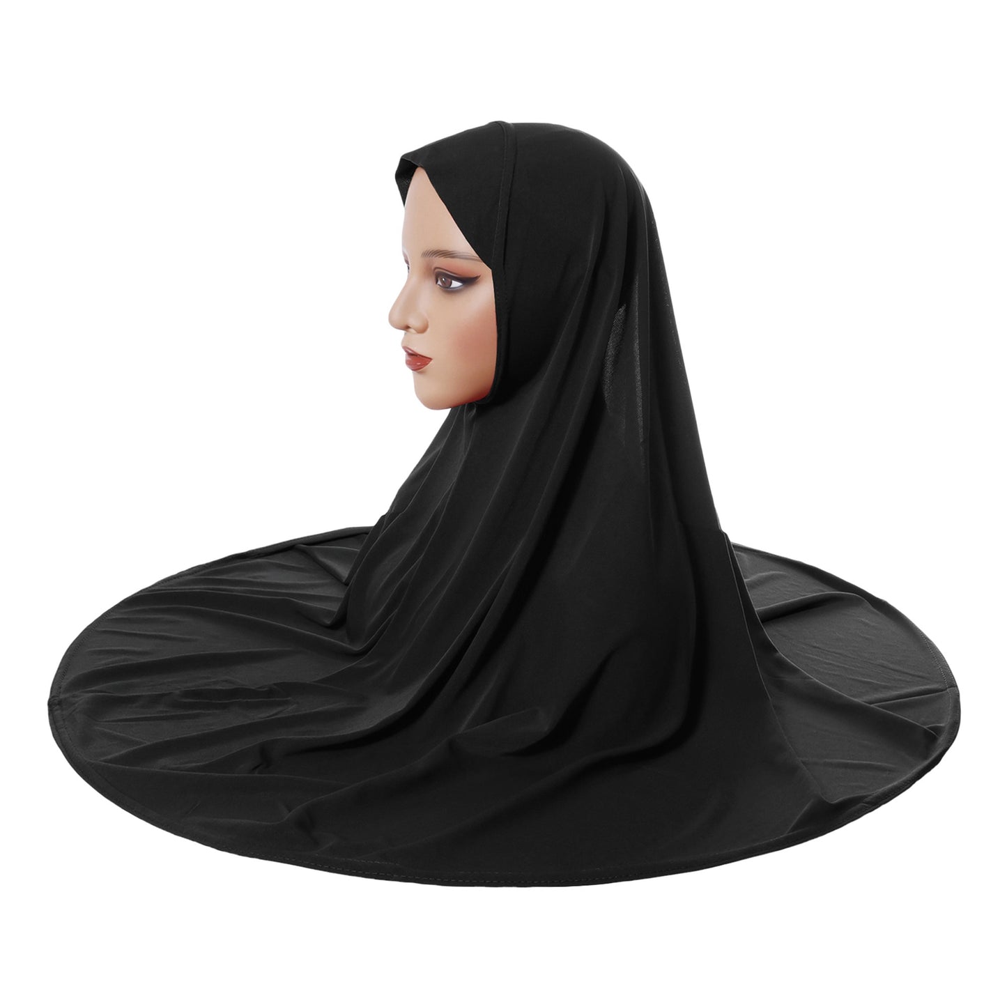 Women Head Scarf, Elegant Solid Hijab Scarf Lightweight Middle East Fashion Accessory