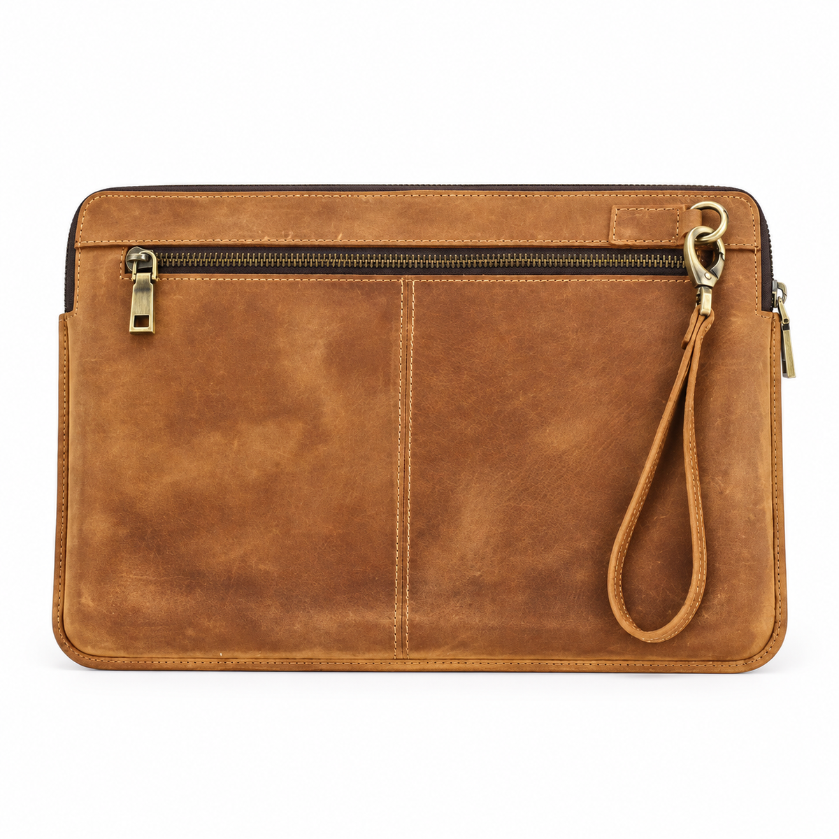 Vintage Brown Leather MacBook Sleeve Case