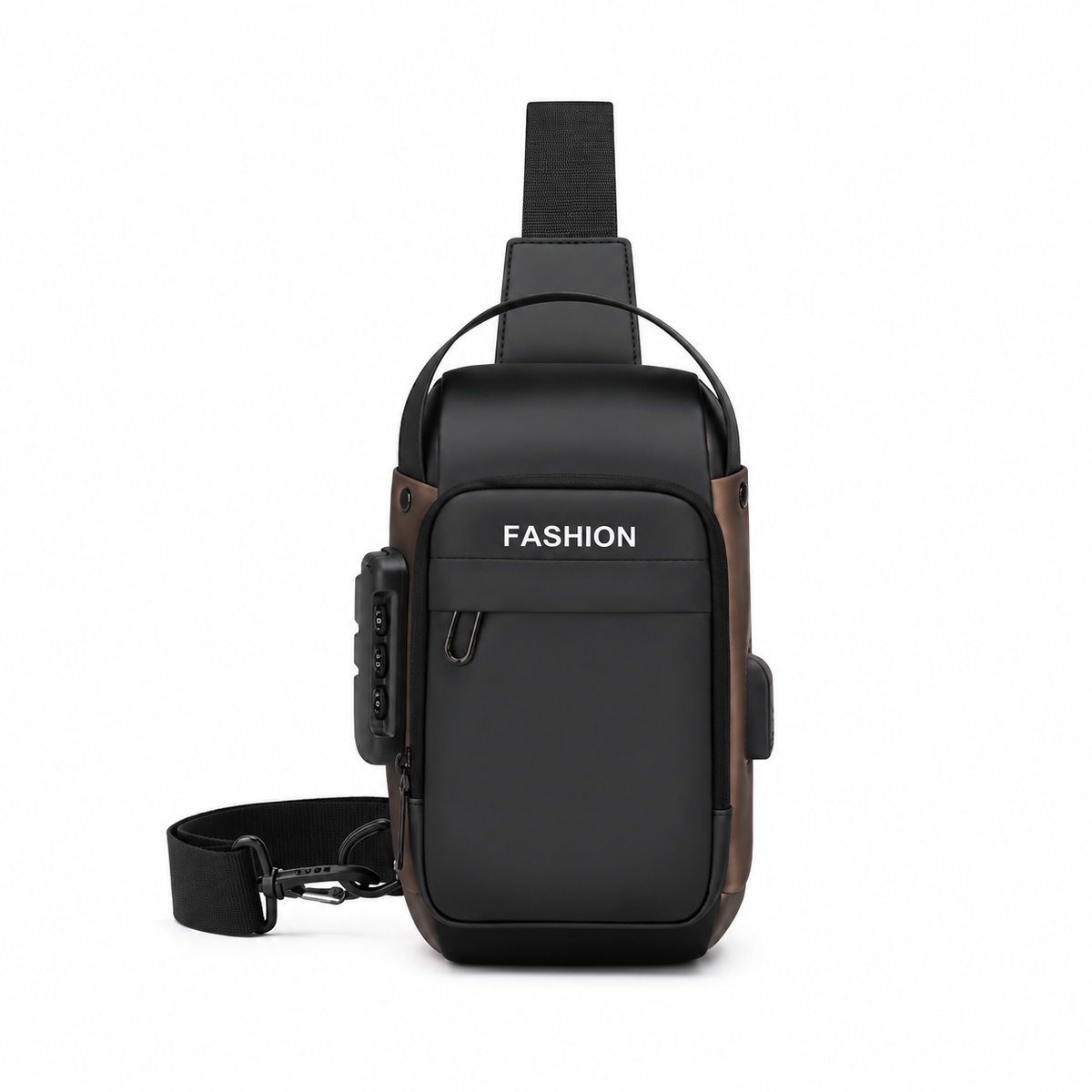 Modern Black Crossbody Sling Chest Bag