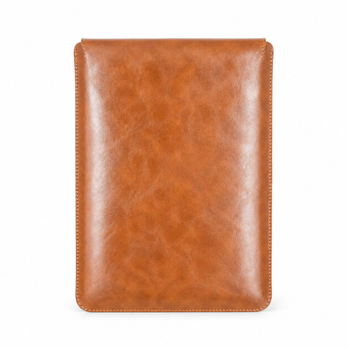 Classic Tan Leather Envelope Laptop Bag