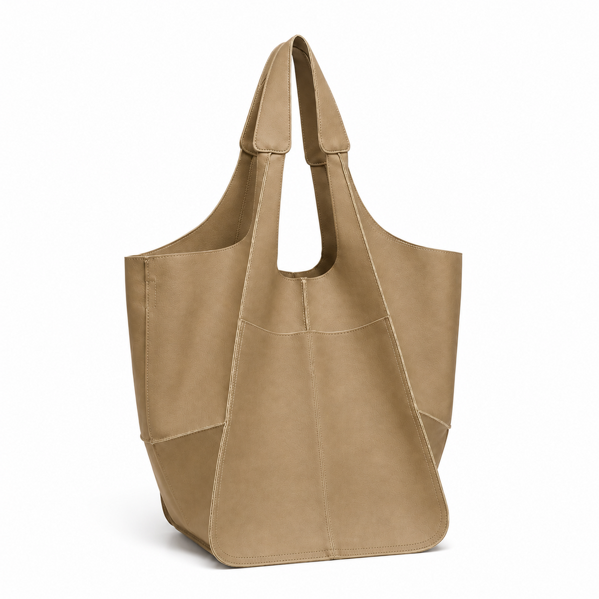 Khaki Oversized Everyday Shoulder Tote Bag