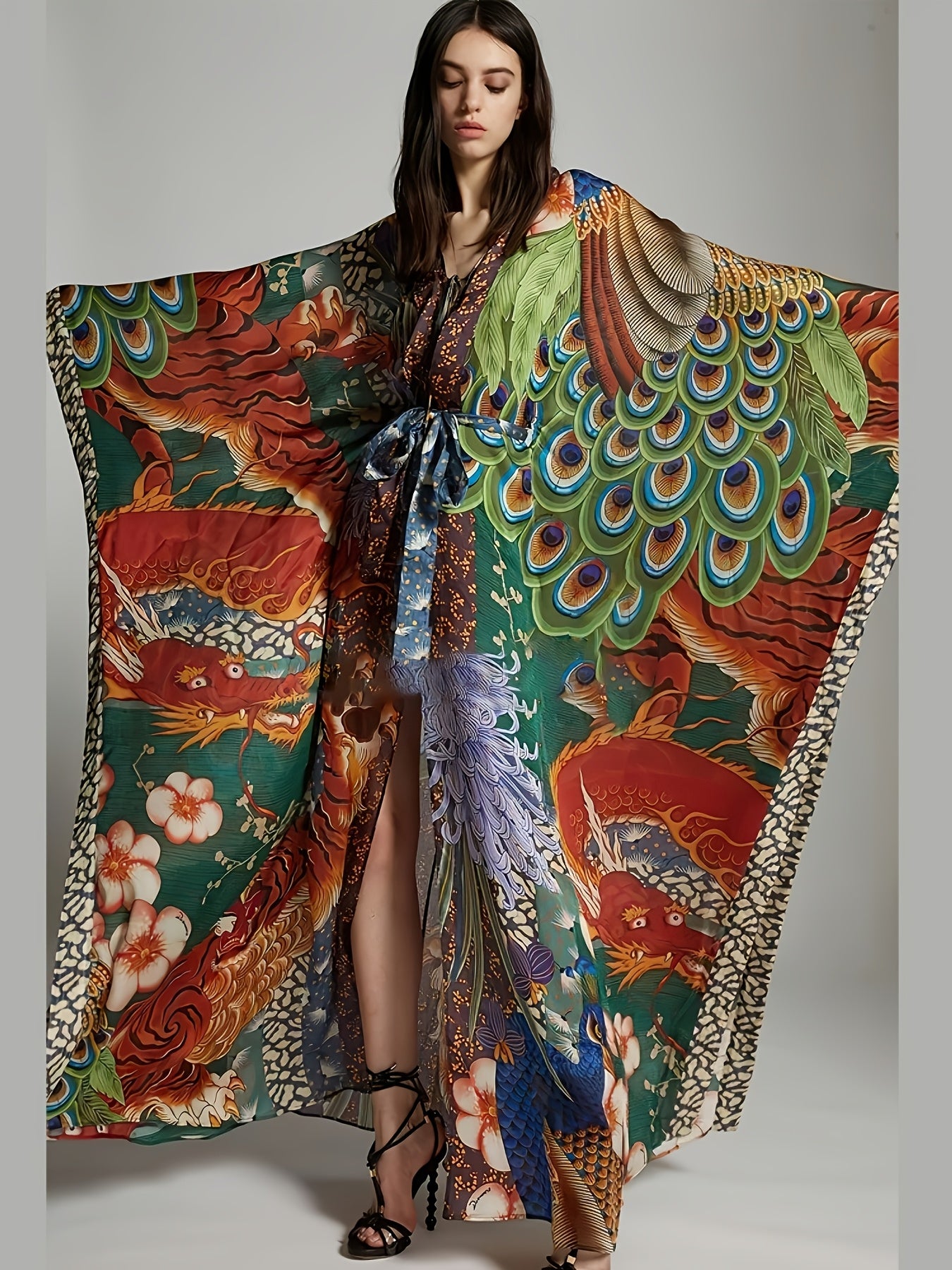Plus Size Caftan Dress for Women Long Beach Kaftans Swimwear Beach Cover Ups