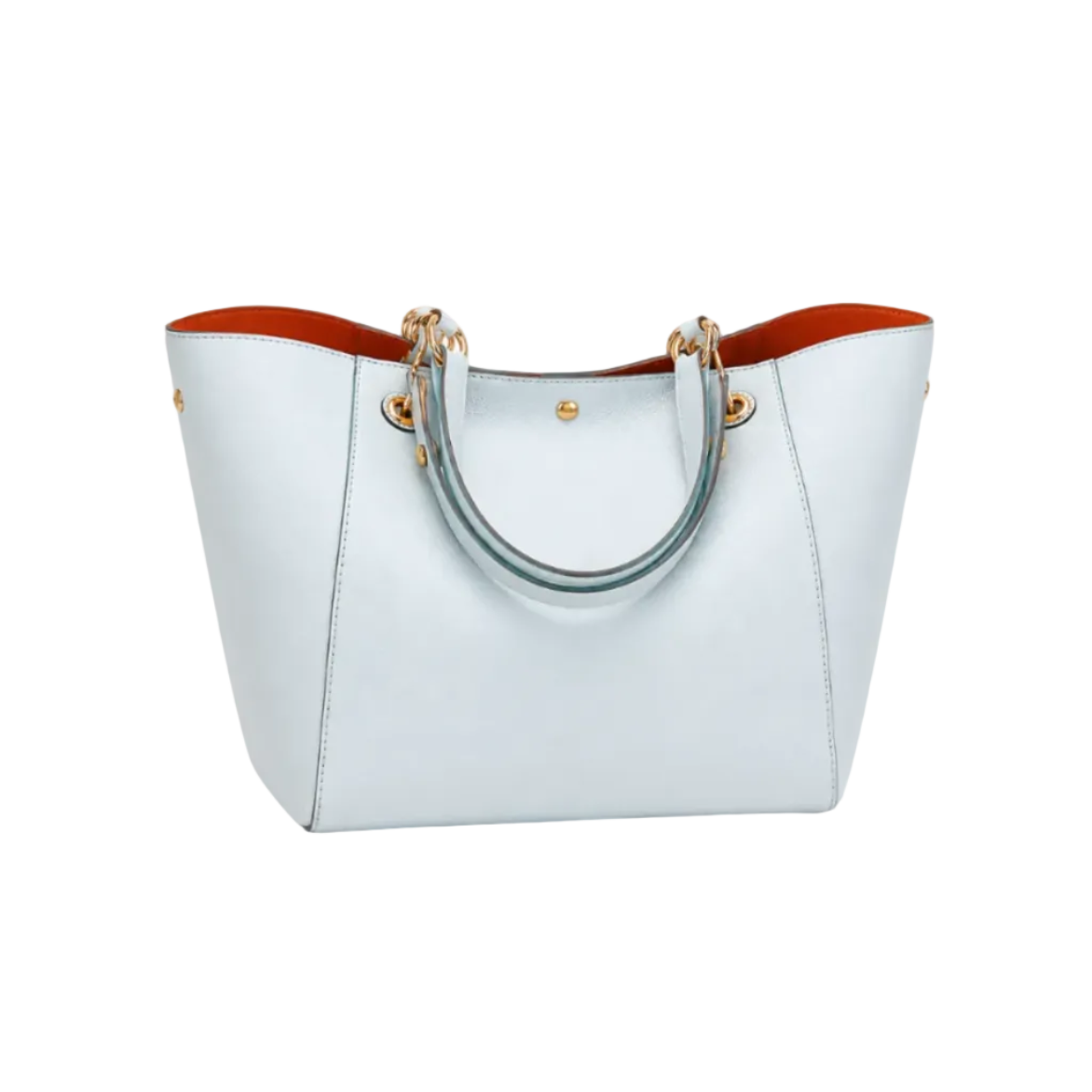 Women’s Light Blue Textured Tote Handbag