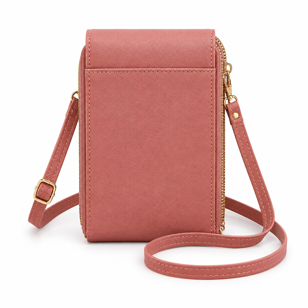 Dusty Pink Compact Crossbody Phone Bag