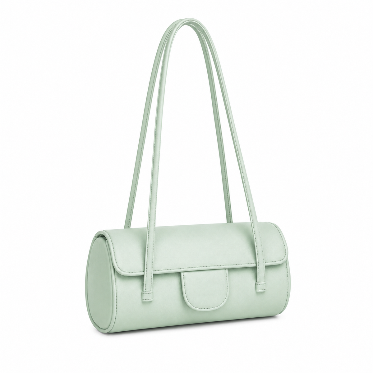 Mint Green Structured Shoulder Bag