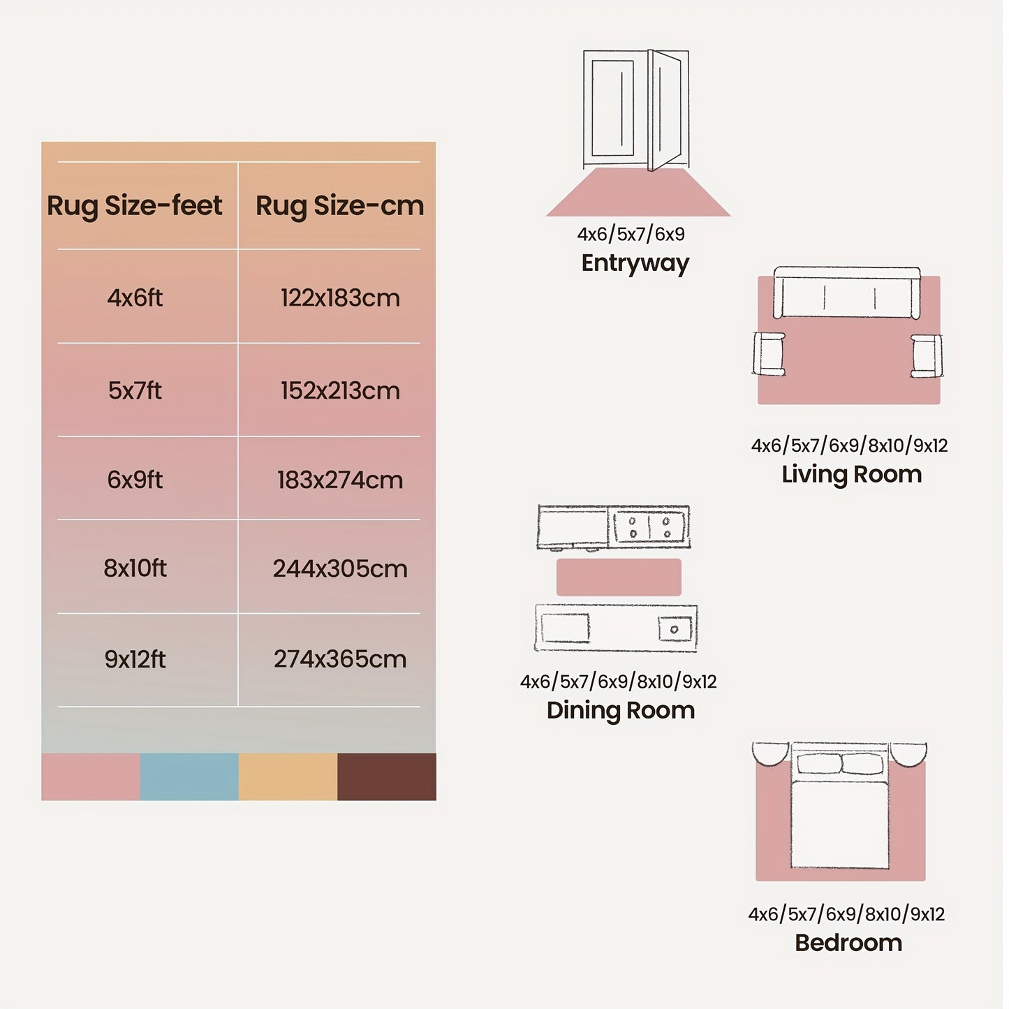 Floral Plant Living Room Rugs, Printed Mat, Valentine's Day Carpet, Modern Pink Non-Slip Soft Mat, Game Room, Dormitory, Bedroom, Living Room