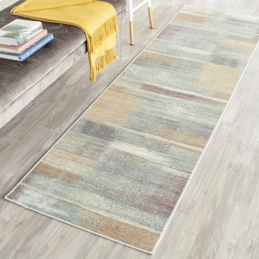 Vintage Collection VTG198 Non-Slip Indoor Power Loomed Easy Care Area Rug For Home Decor Rug for Living Room, Bedroom, Dining Room, Home Office, Basement