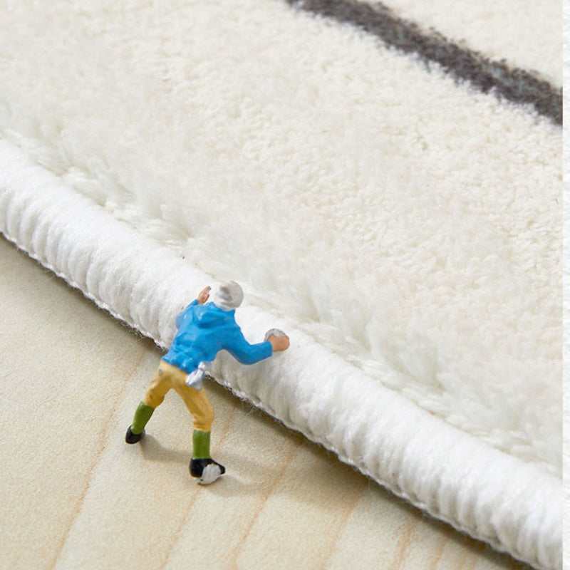 Faux Imitation Cashmere 1000g 10mm French-Style Cream Living Room Decor Large Area Rug, Ins Light Luxury Marble Texture Bedroom Plush Carpet, Fluffy Soft Lounge Rug, Irregular Washable Non-Slip Mat