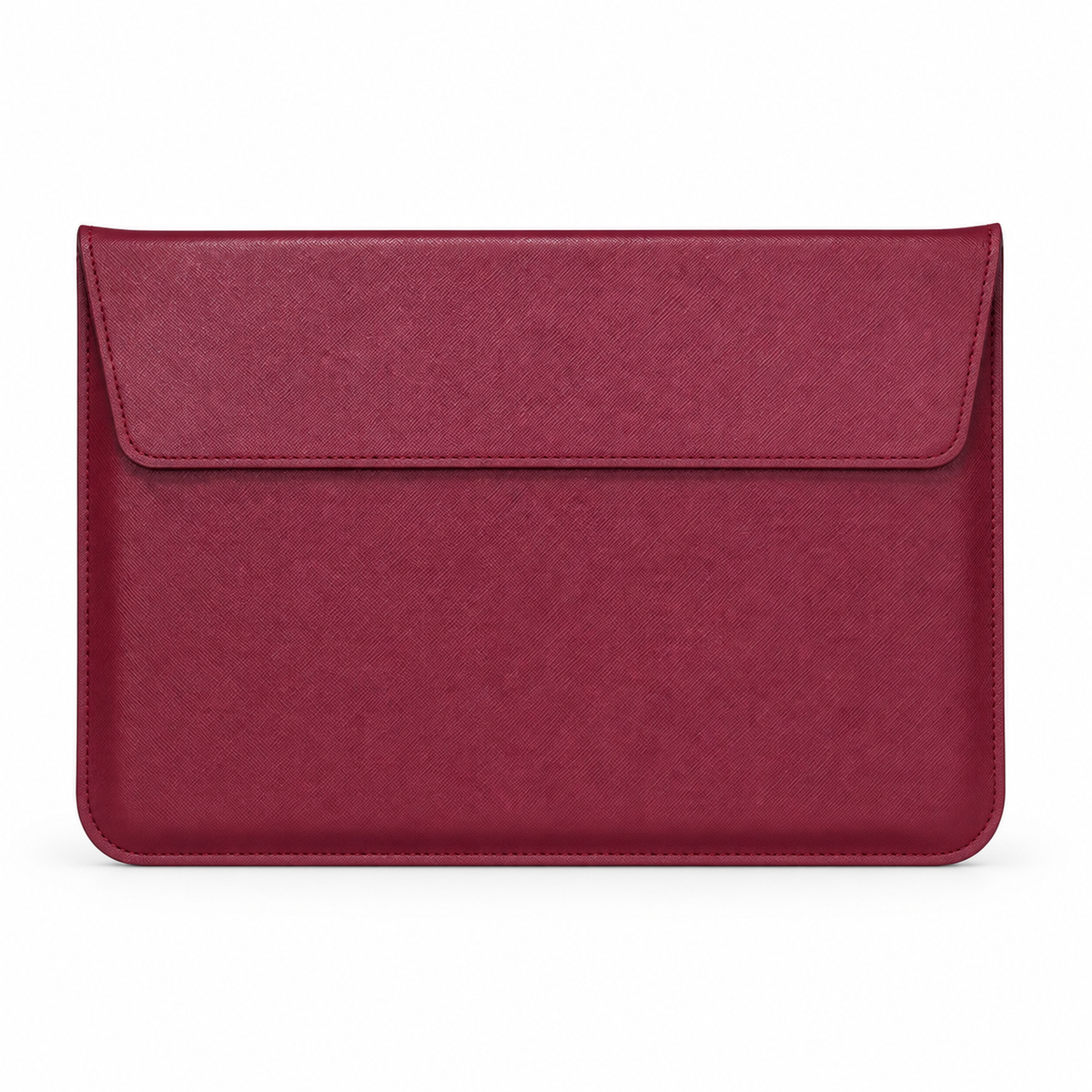 Burgundy Leather Laptop Bag Envelope Style