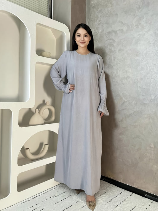 Soft Crepe Material With Pocket Muslim Lady Abaya Prayer Abaya